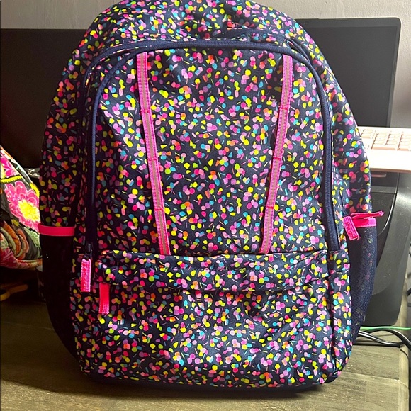 Lands' End Multicolor Patterned Backpack - XL Like New Super Clean - Picture 1 of 5